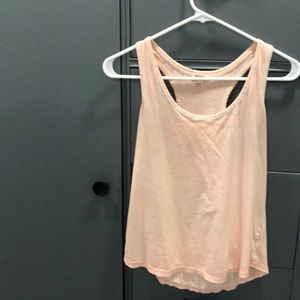 Peach razor back tank top
